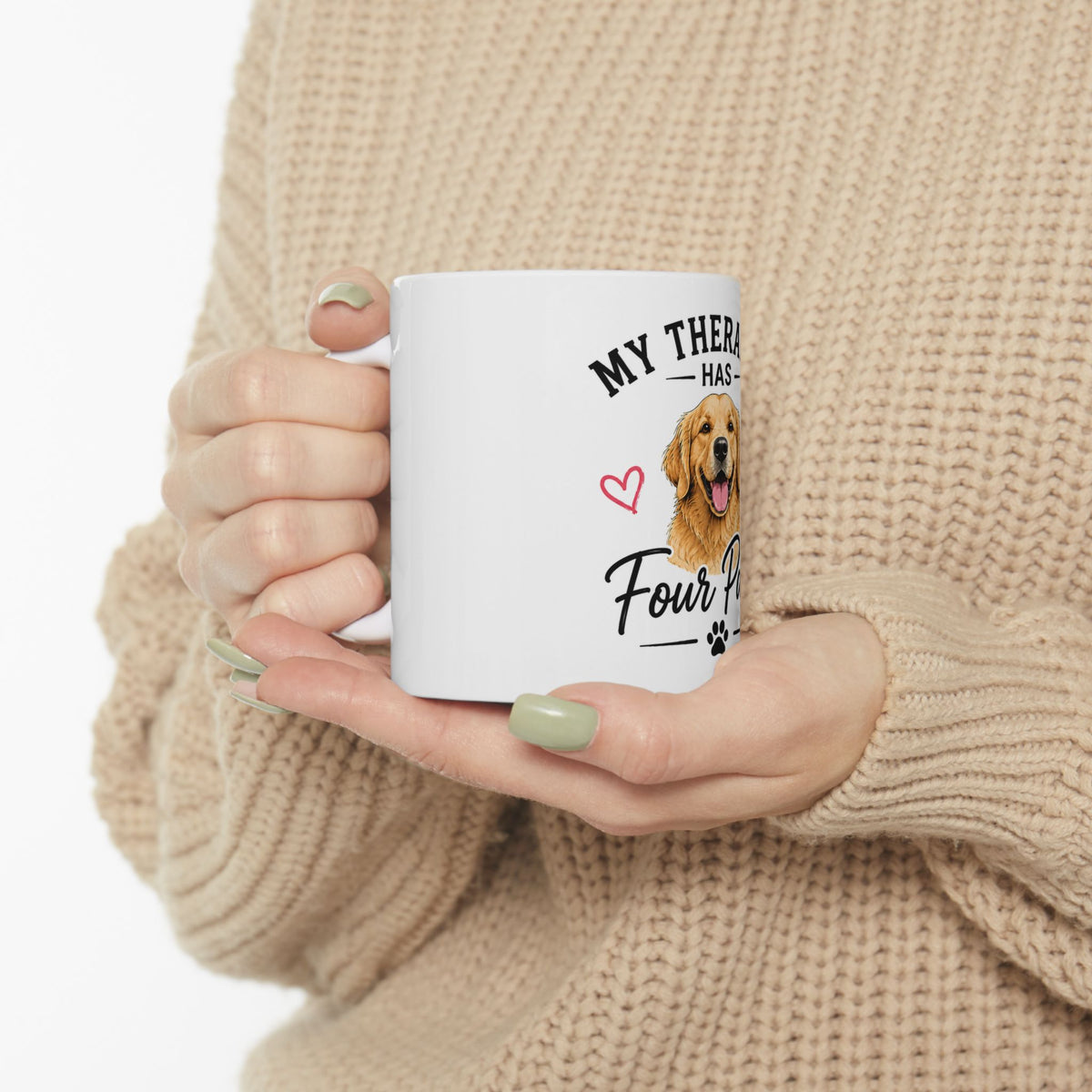 My Therapist Has Four Paws Mug