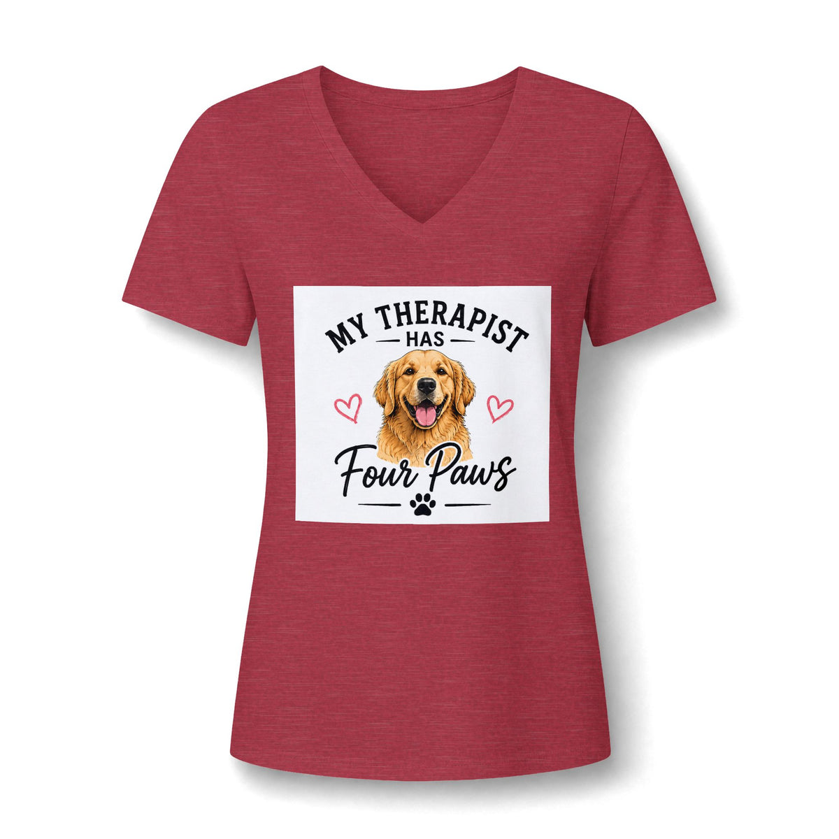 My Therapist Has Four Paws Dog Graphic Tee