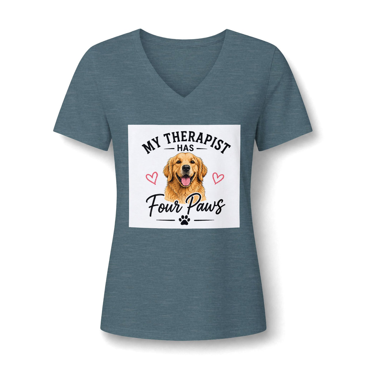 My Therapist Has Four Paws Dog Graphic Tee