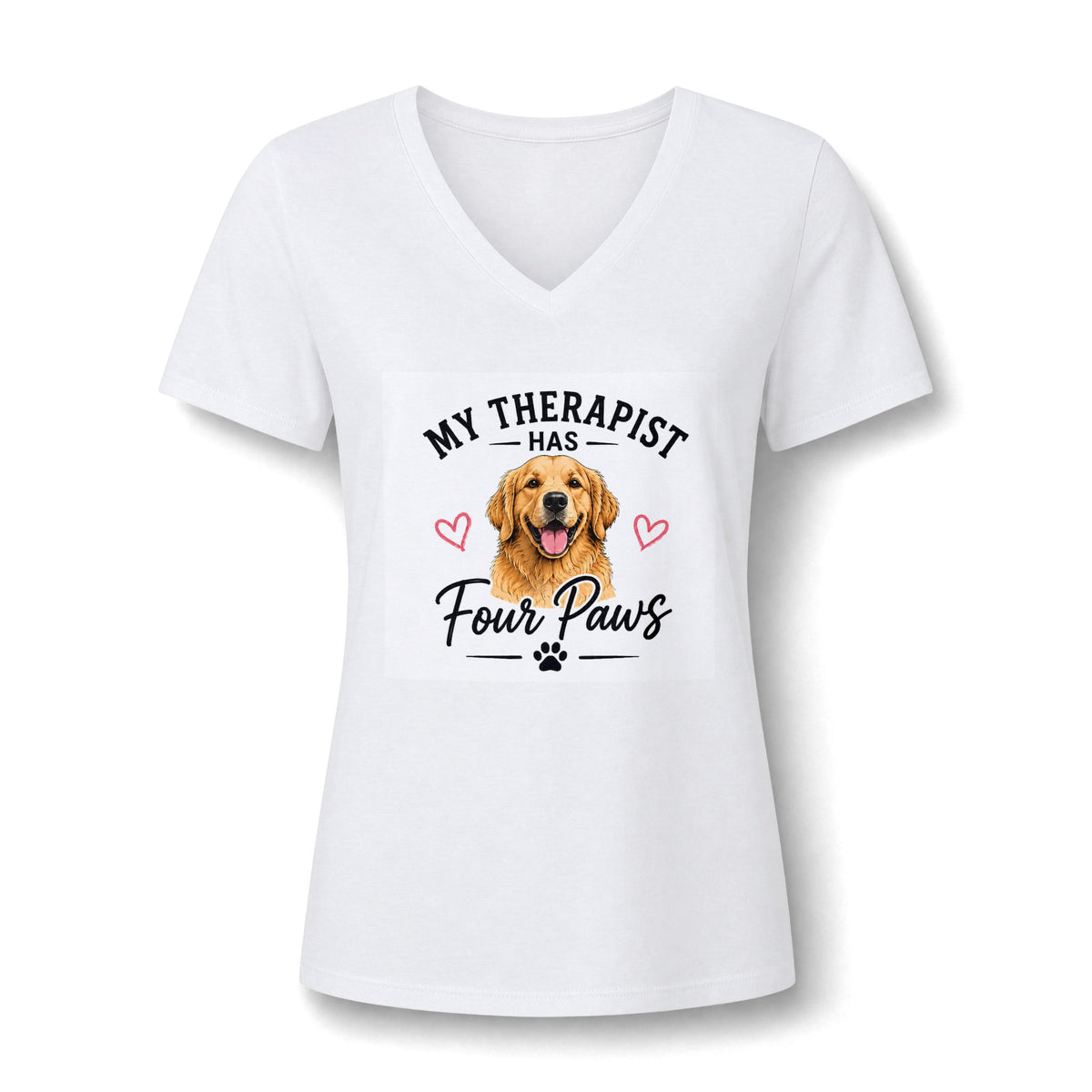 My Therapist Has Four Paws Dog Graphic Tee