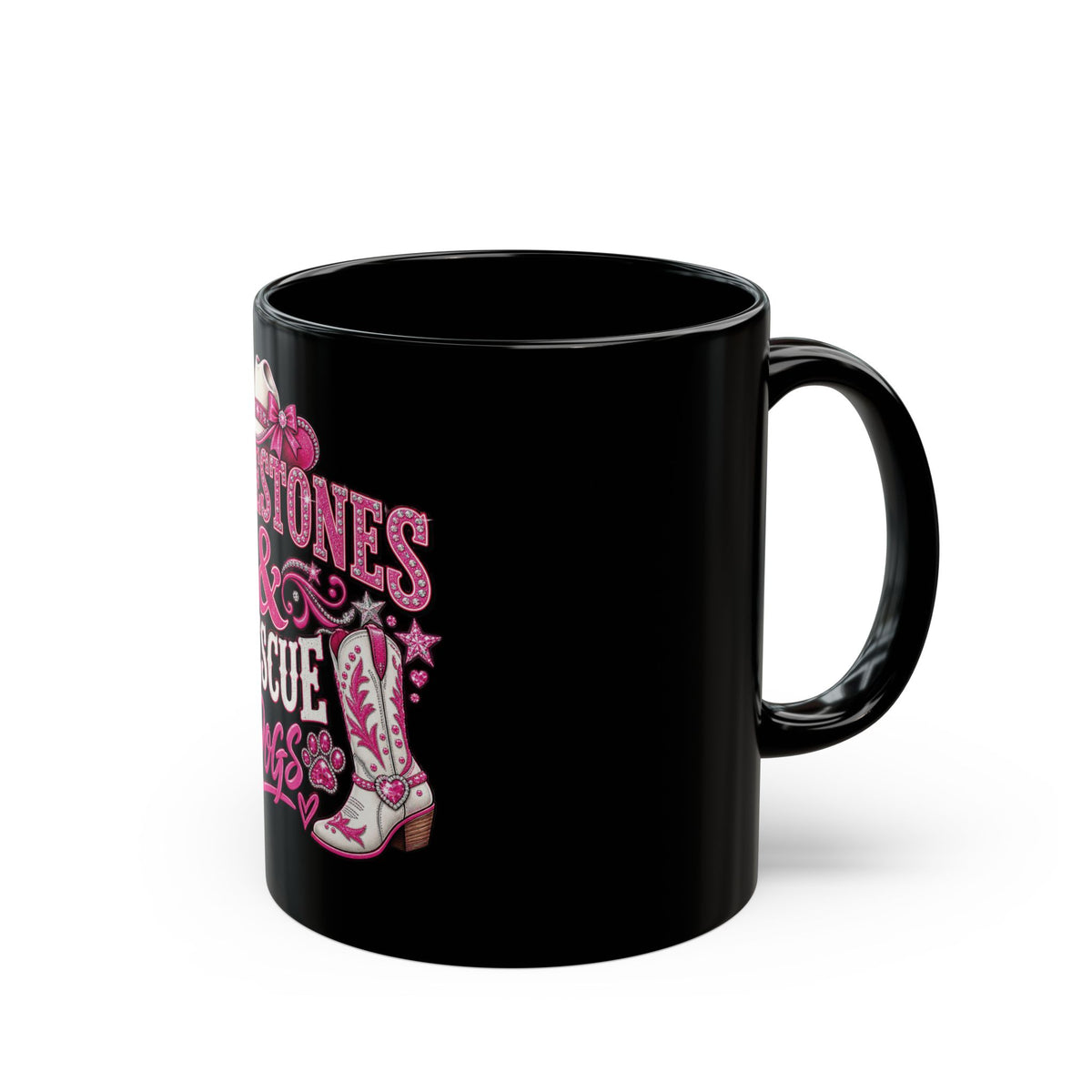 Rhinestones & Rescue Dogs Mug