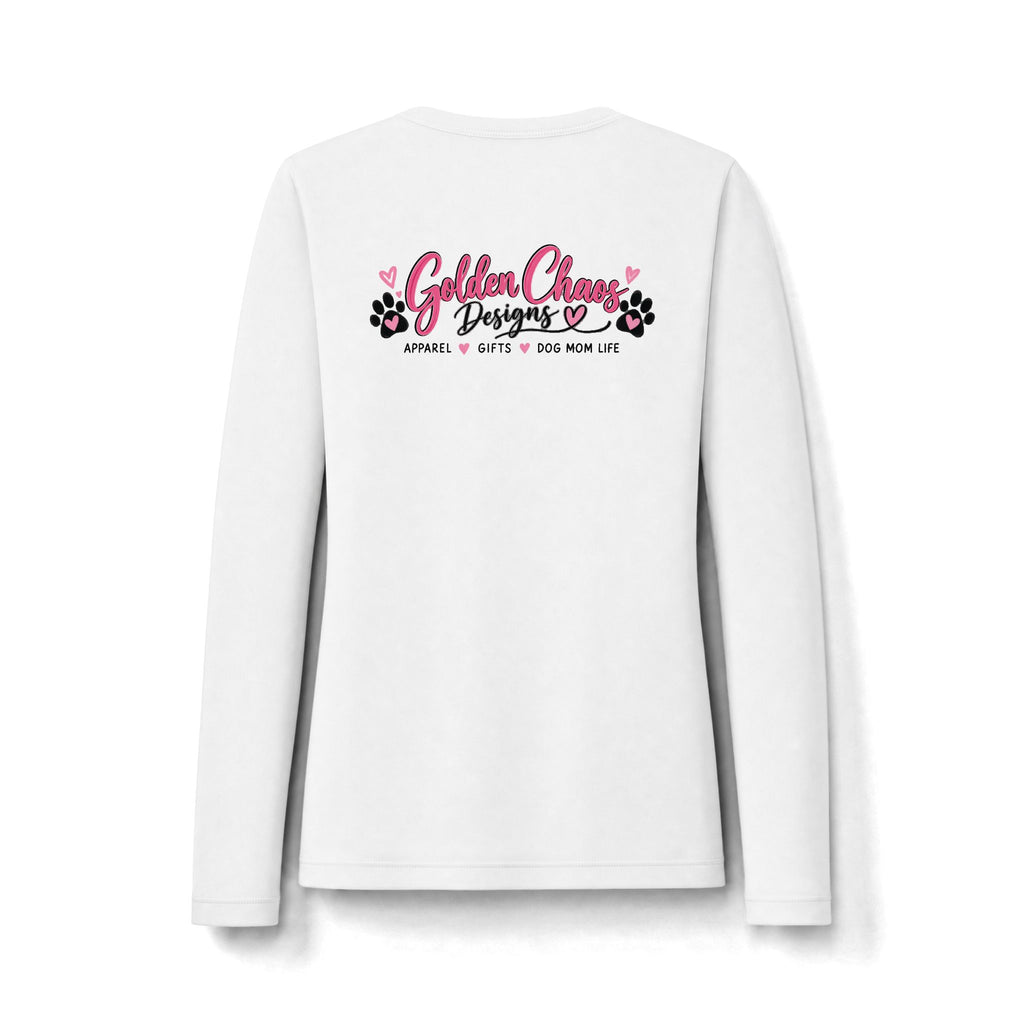 Women's Long Sleeve — 'Find Your Joy' Pink Dog Rescue Graphic