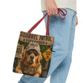 Squirrel Patrol Supervisor Dog Tote Bag | Funny Golden Retriever Patrol Design
