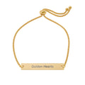 Engraved Name Bar Bracelet Adjustable