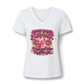 Breast Cancer Survivor Women's V-Neck Tee – My Dogs Were My Strength