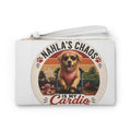 Nahla's Chaos Is My Cardio Clutch Bag | Dog Running Vintage Design